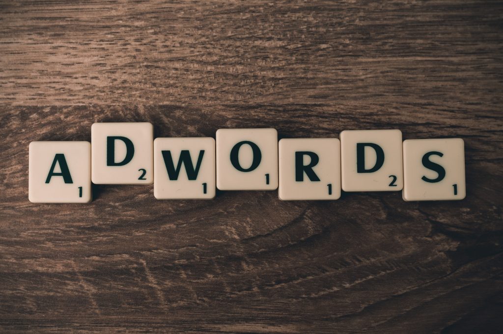 Scrabble Forming Adwords