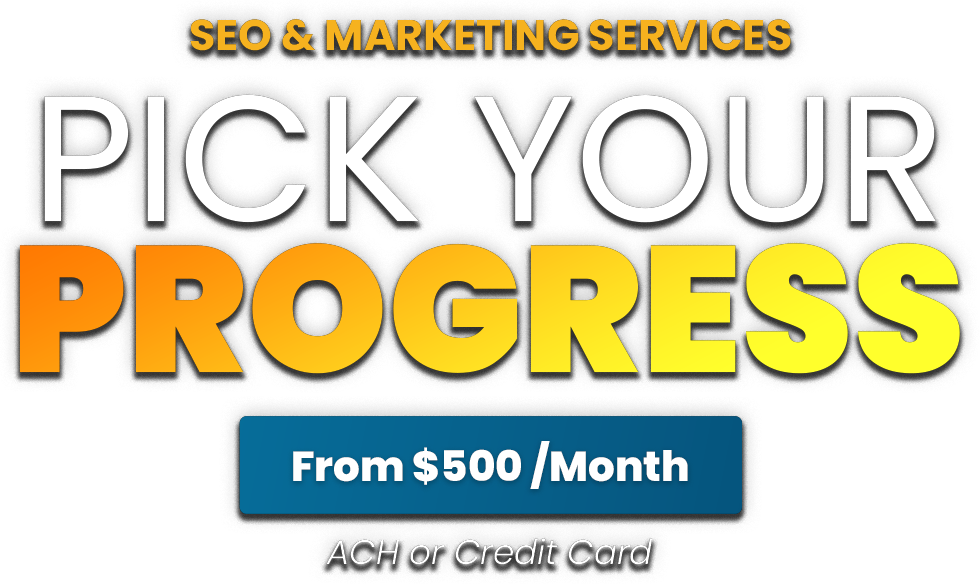 Pick your Proggress. SEO Starter Package